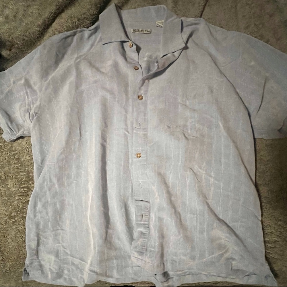 Blue Button Down Relaxed Shirt